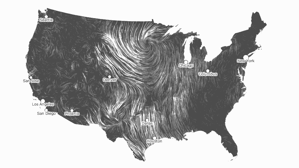 A humbling map of real-time wind patterns in Tornado Alley